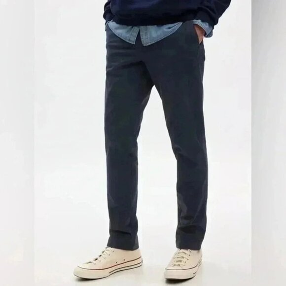 GAP Mens Pants Modern Slim Fit Chino Khakis GapFlex Navy Blue Size 32x32 NWT - Picture 1 of 15